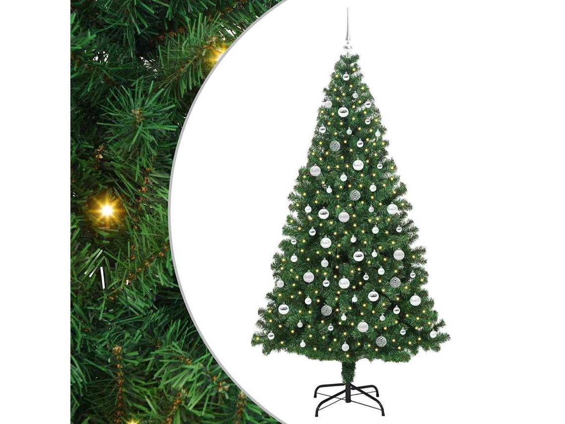 Luzes De Cordão Decorativas Vidaxl Verde Pvc (210 Cm)