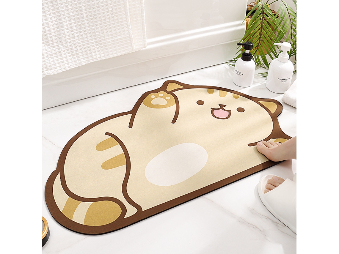 Tapete de Banho LUUCOZK Antiderrapantes Absorventes Secagem Rápida Poliéster Multicor (50x80cm)