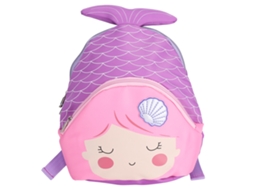 Mali mochila Infantil de Desenho Animado Oxford para Crianças Pequenas Escola Jardim Pré escola Roxa