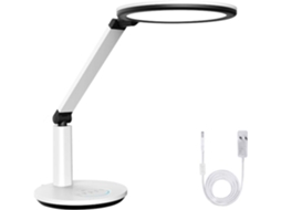 Luminária De Mesa Led 18w Com 4 Modos Cor, Controle De Intensidade Ajustável Por Toque, Luminária De Mesa Alta