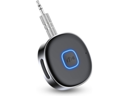 Adaptador Bluetooth Aux Para Carro Com Receptor Bluetooth 5.0 Sem Fio, Conexão Dupla E 16 Horas De Reprodução.