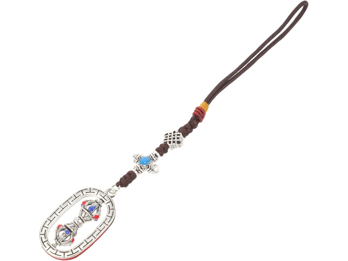 Pingente Decorativo Tibetano Leve Em Resina, Ornamento Para Pendurar Ou