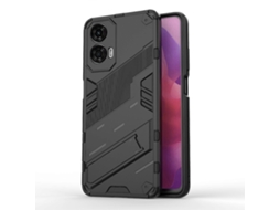 Capa Para Celular Punk Armor 2 Em 1 Em Pc + Tpu Com Suporte Para Motorola Moto G24 4g