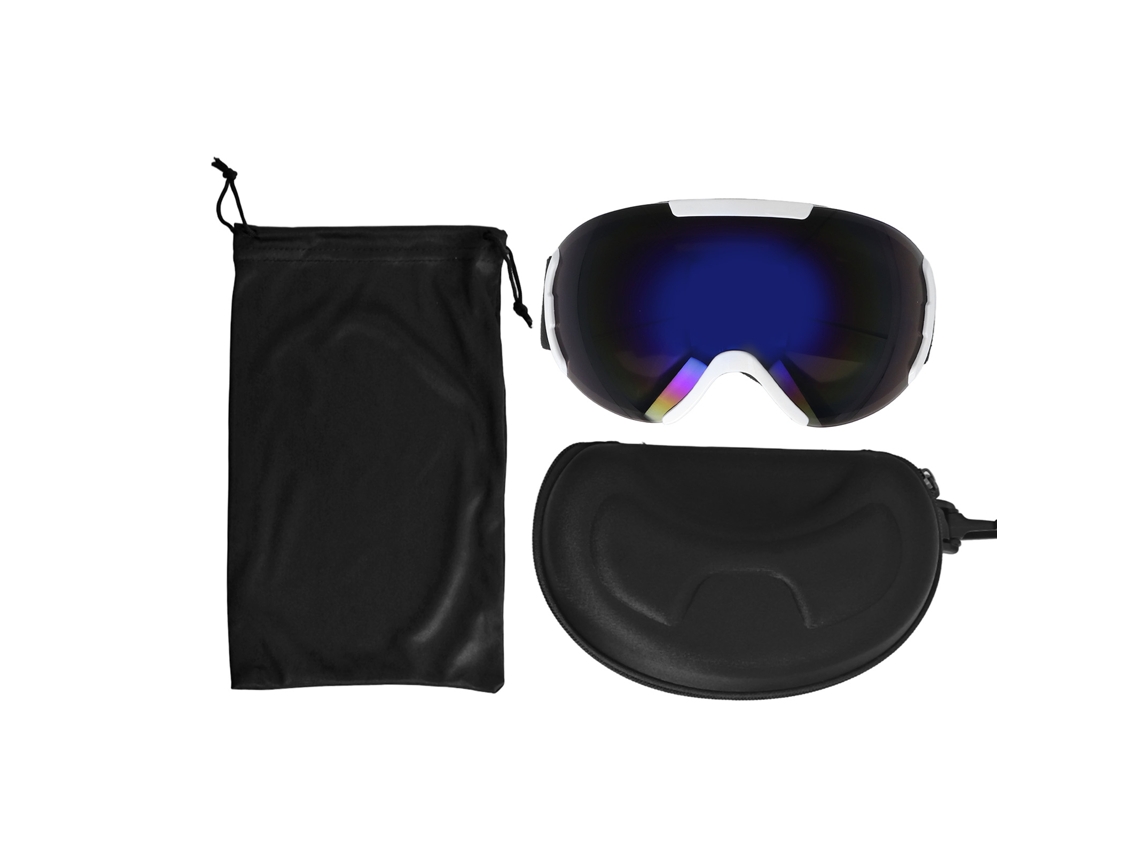 Rebe-gafas De Esquí Com Lente De Pe Revestida Anti-embaçamento Com Duas Camadas Ajustáveis Sem Moldura Acessórios Para Snowboard Azul