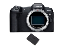 Eos R8 + 1 Canon Lp e17 Máquina Fotográfica Híbrida + Ebook “20 Dicas para Fotos Que Impressionam” CANON