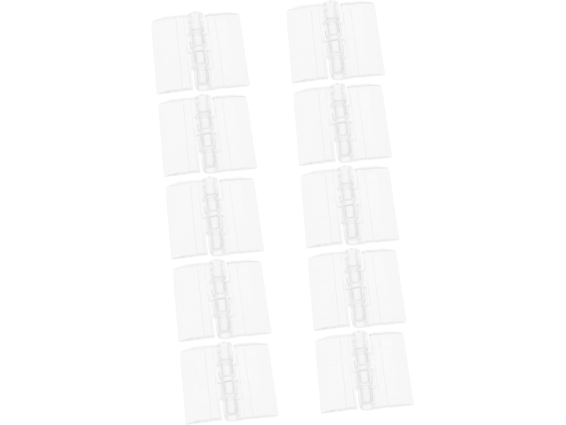 Conjunto De 10 Dobradiças Acrílico Resistentes E Fáceis Usar Para