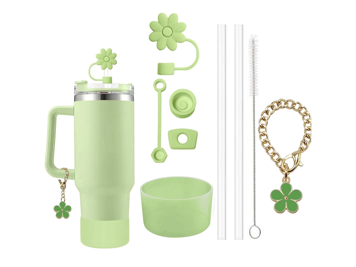 Conjunto de Acessórios para Caneca com 9 Peças MDUG (verde)