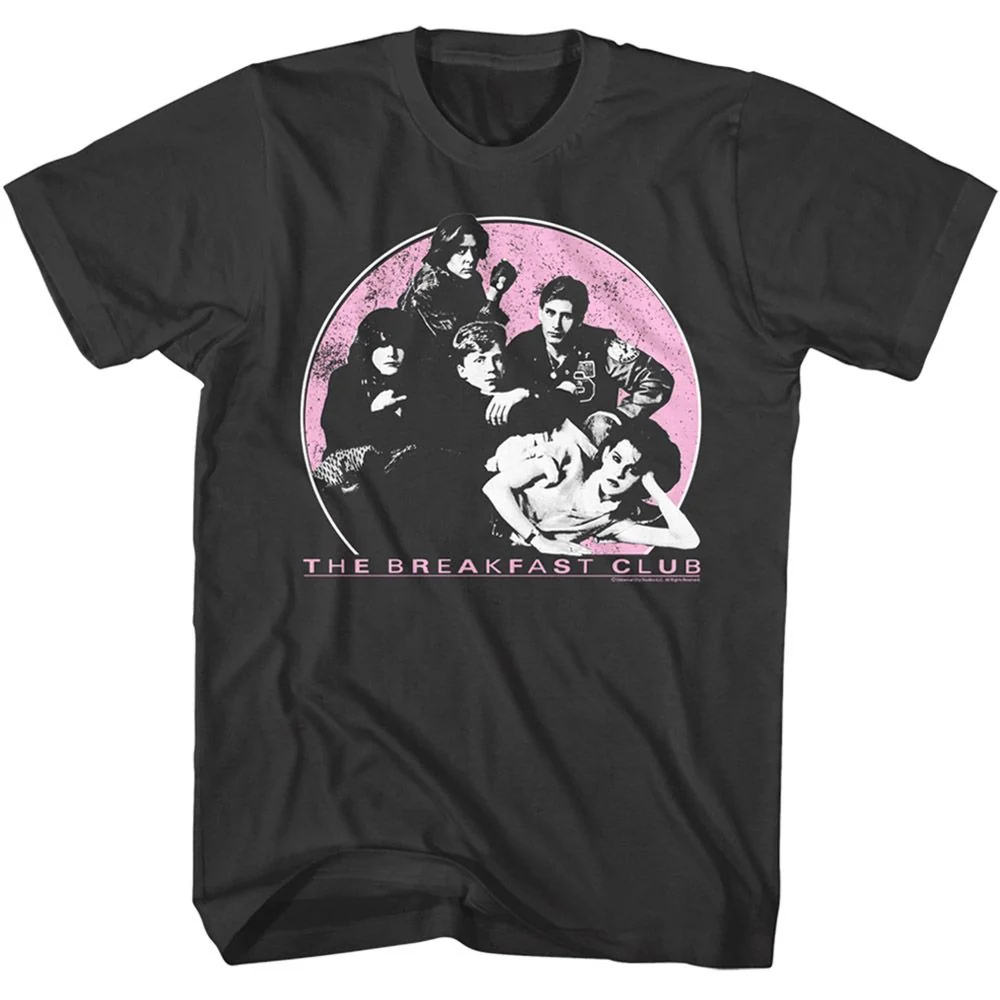 Rockinstone Breakfast Club Movie And Logo Solid Smoke Adult T-shirt Size:xxl