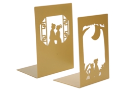 Separador De Livros Metálico, Grosso E Antideslizante, Ideal Para Escritório, Estante, Coleção De Artesanato (meetmoon).