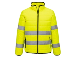 Casaco De Alta Visibilidade Baffle Acolchoado | Inverno Térmico Amarillo/negro / 6xl