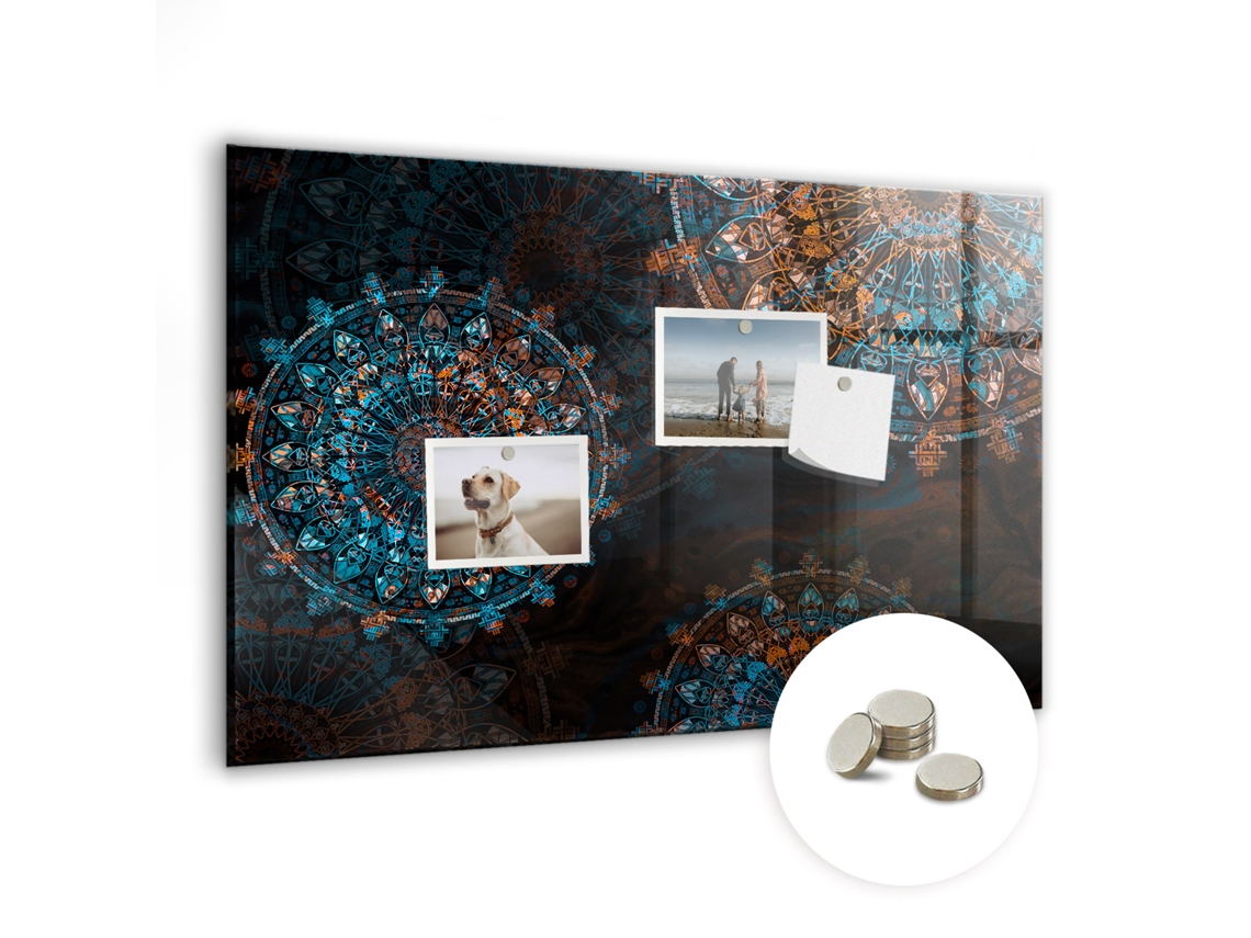 Quadro Magnético De Parede Estampa De Mandala Para A Sala De Estar Espelharte (60x40 Cm)