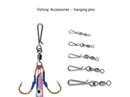 Engates Rotativos Para Pesca Com Conectores De Encaixe Seguro E Anéis Sólidos Acessório De Pesca Vylara