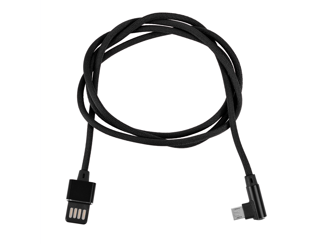 Cabo de Dados Type C e Micro USB trançado, carregamento rápido
