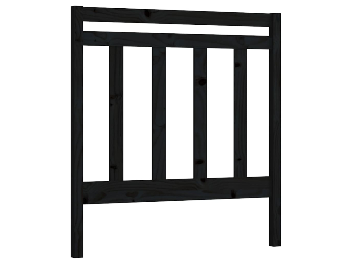 Cabeceira de Cama 81x4x100 Cm Pinho Maciço Marrom MAISON EXCLUSIVE