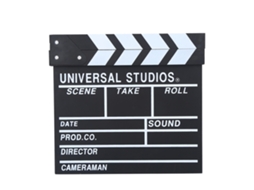 Wooden Director Scene Clapperboard Tv Movie Clapper Board Film Cut Prop LAXISCREED
