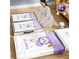 Conjunto De 5 Sacos Armazenamento A Vácuo Para Pequenos Espaços, Seladores Vácuo, Compressão Hermético S Roupas, Travesseiros E Roupas Cama, Com