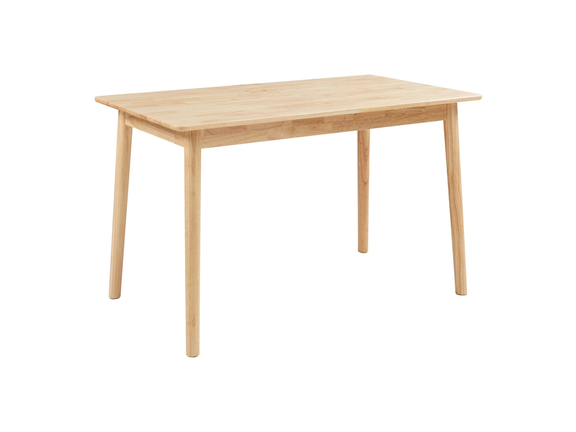 Mesa de jantar Klijori para 6 pessoas madeira 140x70x74 cm natural EN.CASA
