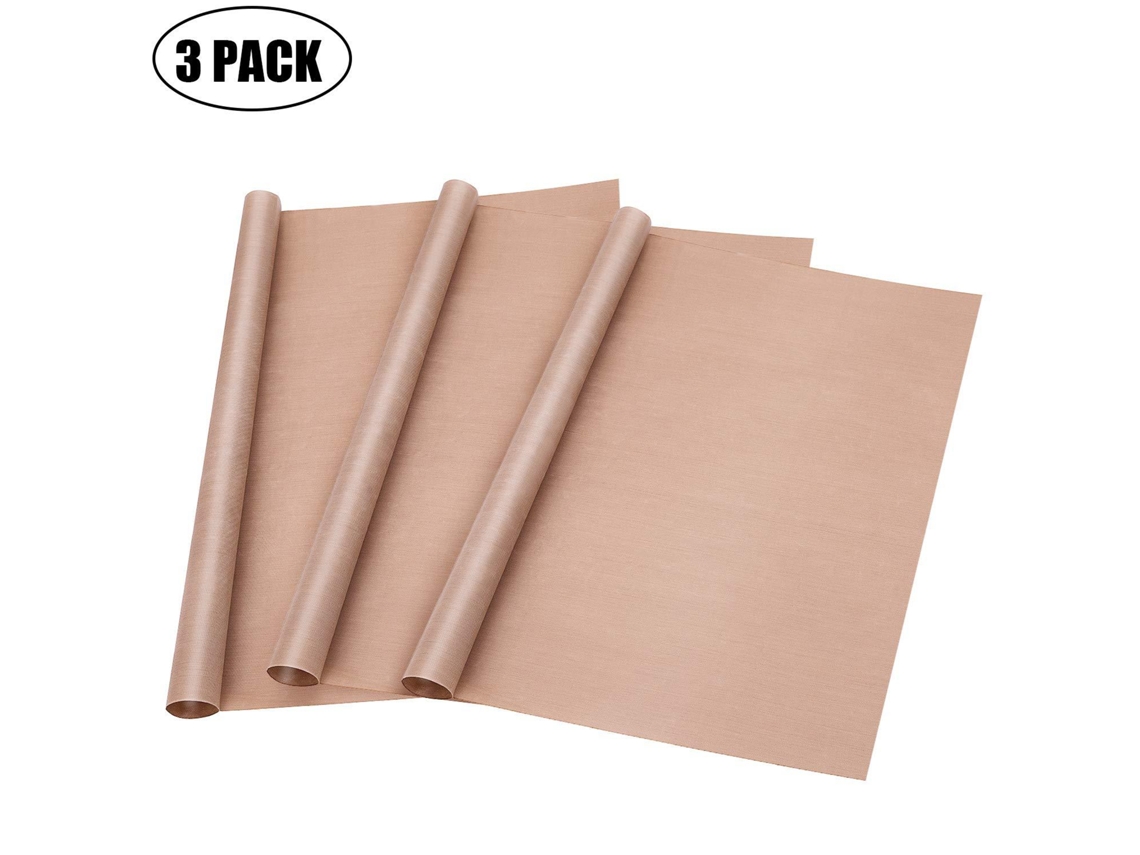 Pacote Com 3 Folhas De Ptfe (teflon) Para Papel Transferência Térmica, Antiaderentes.