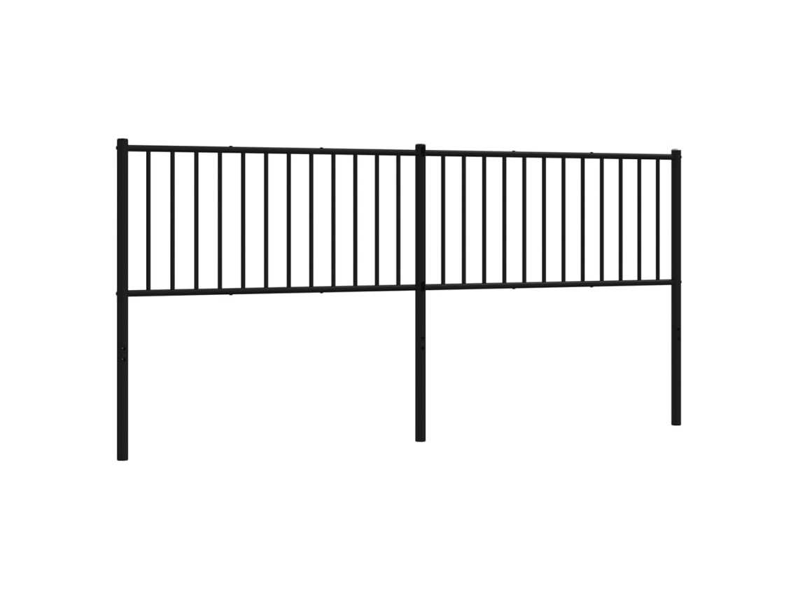 Headboard, Headboards Vidaxl Preto Aço (200 Cm)