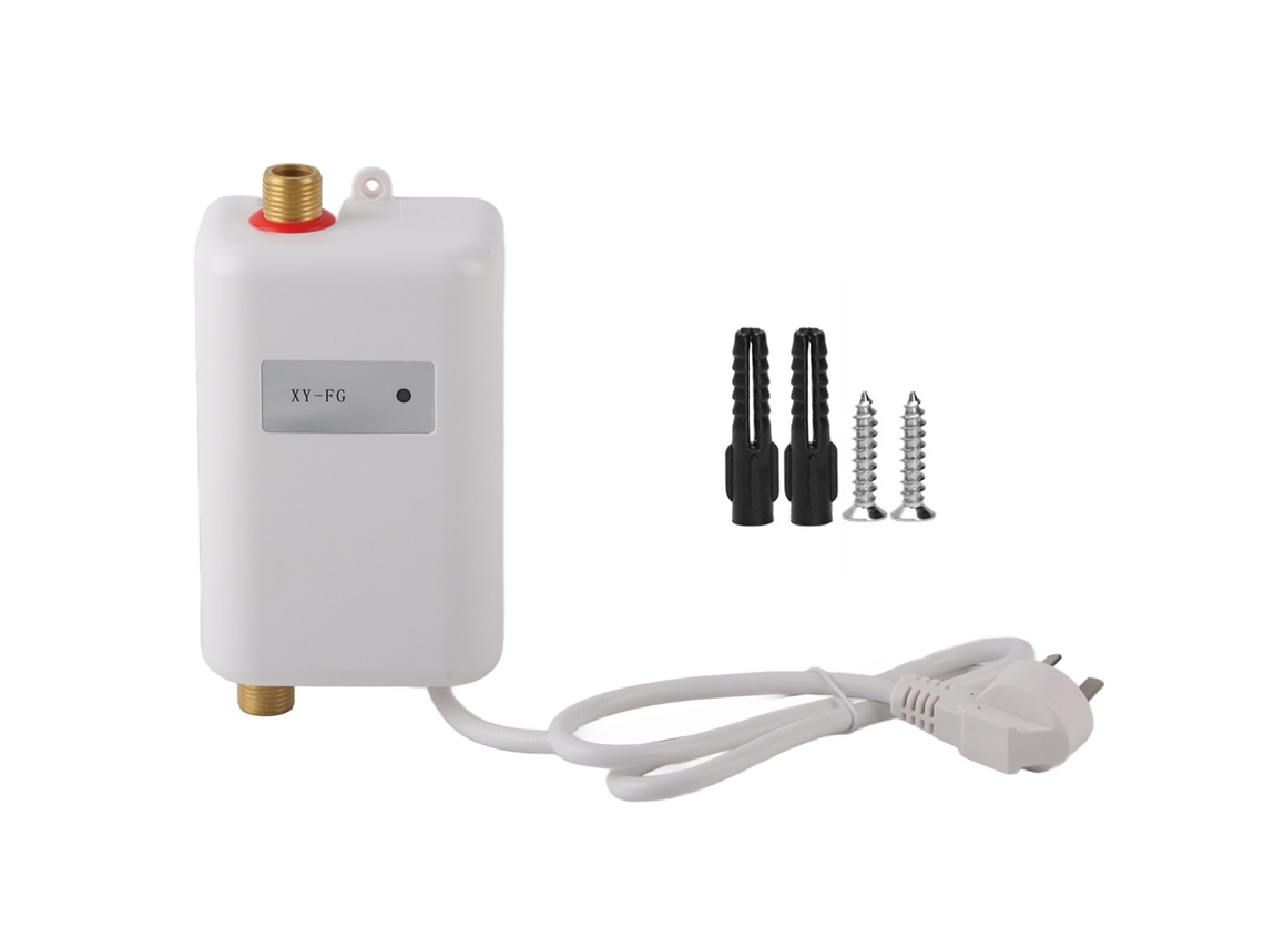 Aquecedor de água instantâneo 3000w branco para casa de banho e cozinha LAXISCREED