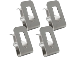Conjunto de 4 presilhas de cinto em aço inoxidável para organizar e transportar ferramentas, gancho resistente para