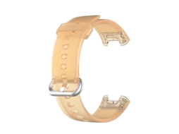 Pulseira de substituição transparente de TPU para relógio inteligente Xiaomi Redmi Watch/Mi Watch Lite Ly Ebike (roxa)