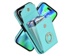 Capa Para Celular Samsung/capa De Couro/fivela De Anelverde Menta - A54