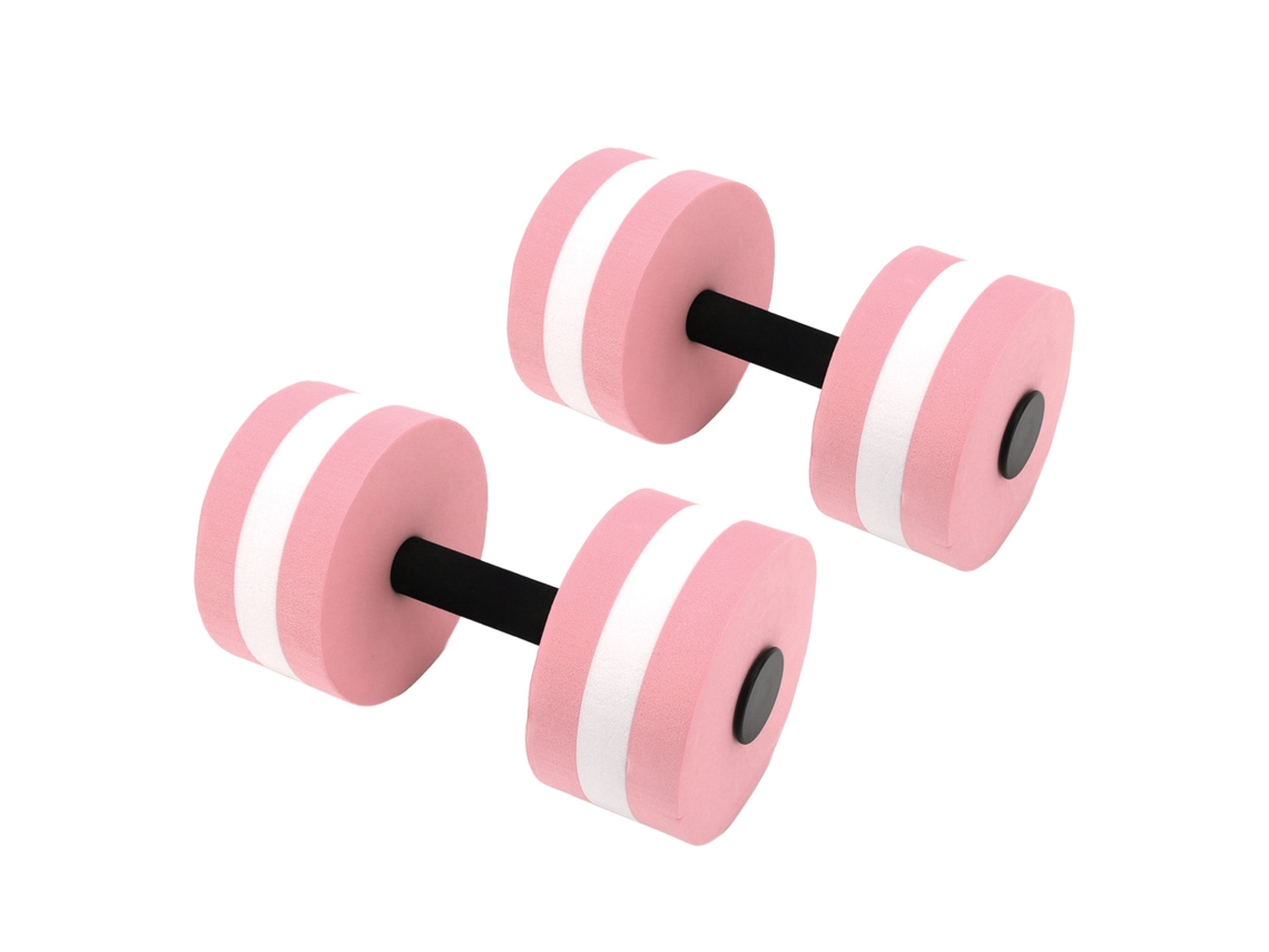 2 Halteres Flutuantes de Eva para Yoga, Exercícios na Água,fitness para Homens, Mulheres e Crianças Rosa CHABERLU