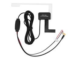 Cabo De Rádio Digital 3 Metros E 20 Db Com Antena Oculta Autoadesiva Dab Smb 12 V
