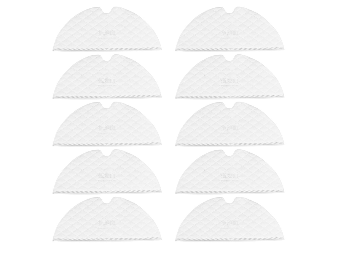 Primerox 10pcs Tampões de Pano de Chão Descartáveis para Robô Aspirador Xiaomi Mijia F9 1c