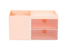 Organizador de Maquiagem para Mesa, Caixa de Joias, Material de Escritório, Armazenamento BRILVIBERA (rosa)