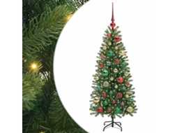 Conjunto 1 Árvore Artificial Vidaxl Verde Plástico (120 Cm)