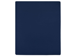 Vidaxl Lençóis Ajustáveis 2 Pcs 160x200 Cm Algodão Jersey Azul Marinho