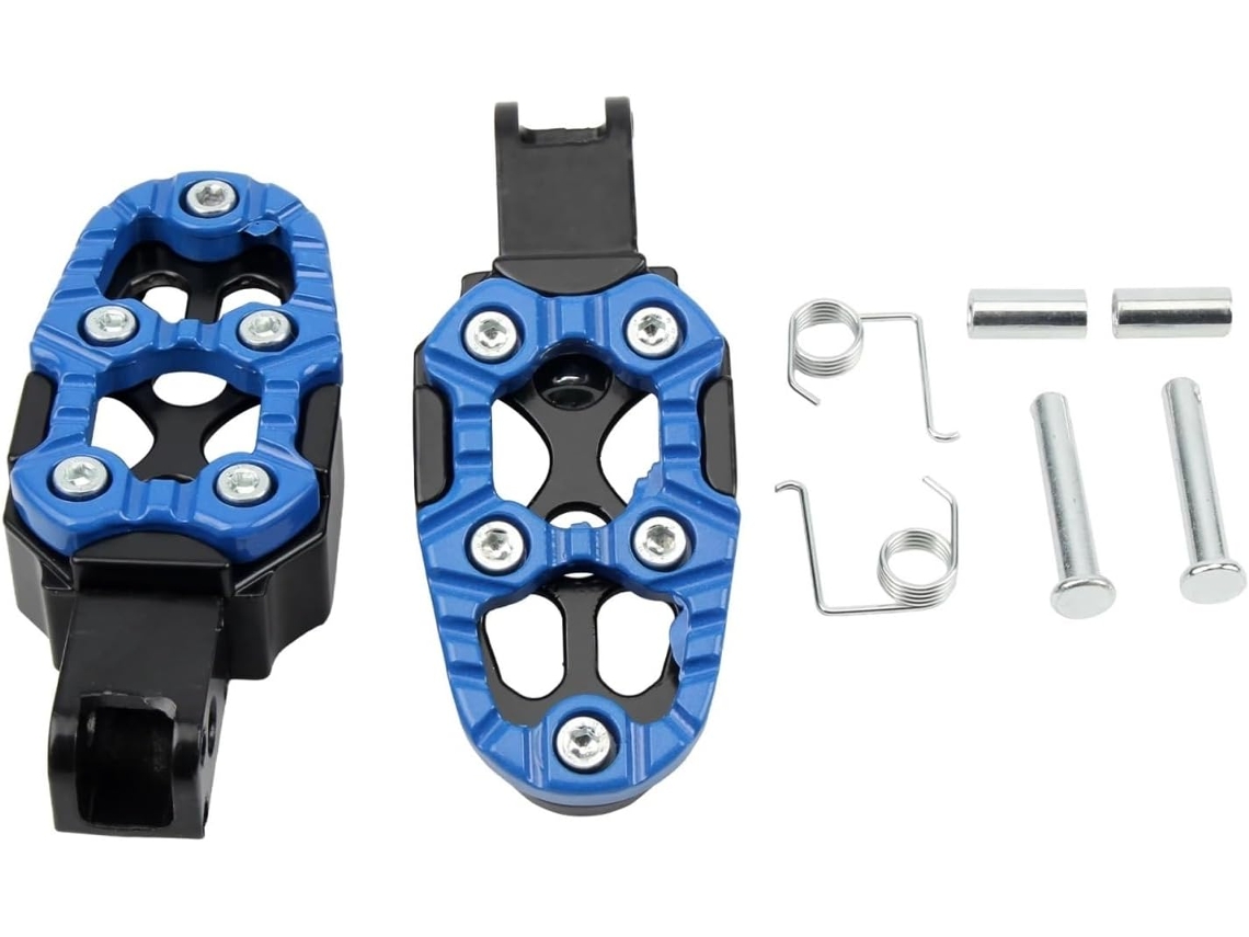 Apoio de Pé Traseiro Universal Antiderrapante em Liga Alumínio para Pedal Off Road Equipado Tecnologia