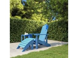 Cadeira De Jardim Adirondack Com Banco De Pés Pead Ciano Dkd Home Decor