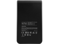 Powerbank ADATA PV16750 (16.750mAh - 2 USB - MicroUSB - Preto) — 16.750mAh | 2 portas USB