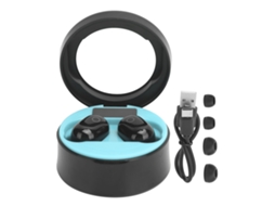 Aetheria fone de Ouvido Bluetooth Tws Sms t10 com Tela Digital Recarregável Controle Táctil Azul