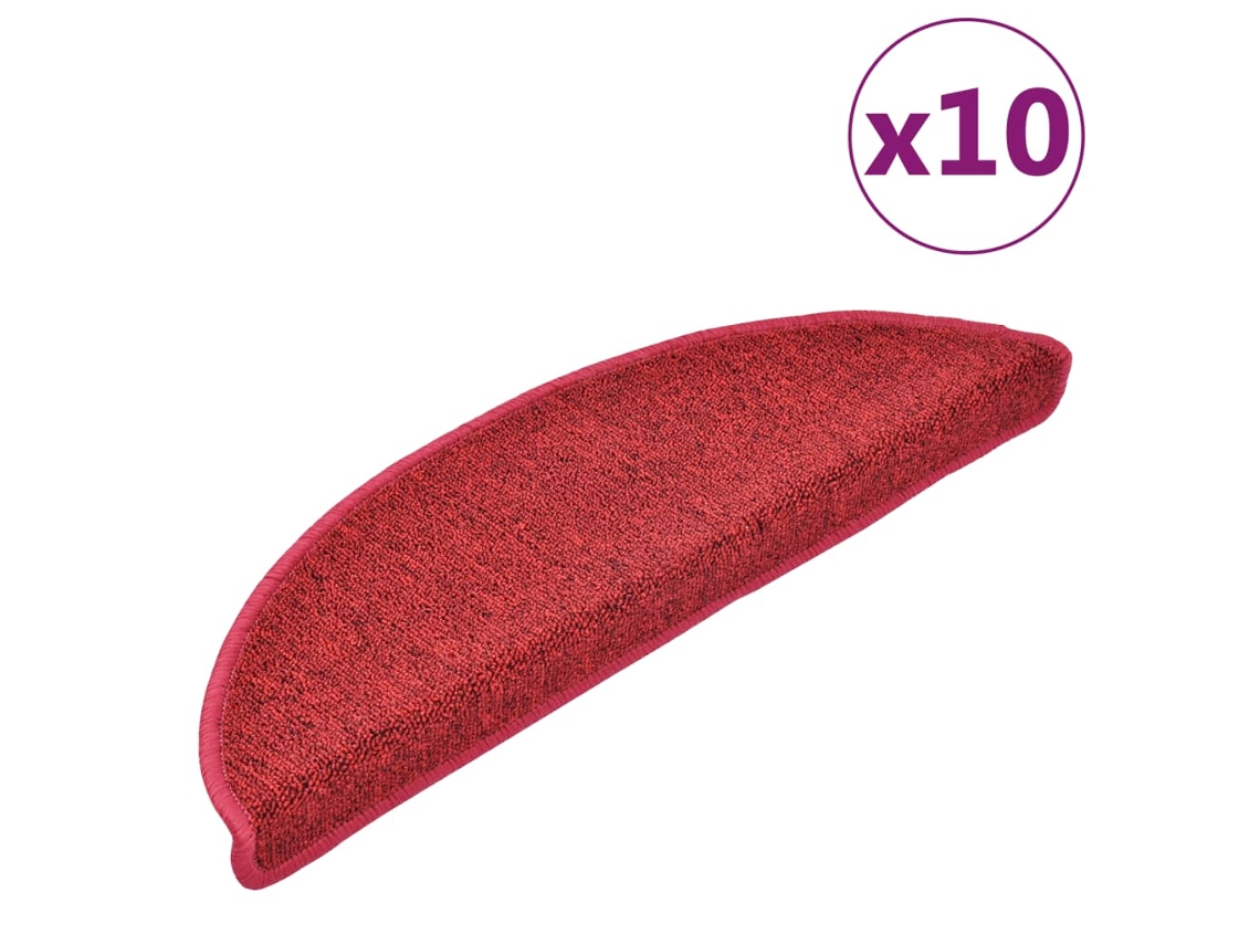Stair Mat, Stair Mats Vidaxl Vermelho Polipropileno (56 X 17 X 3 Cm)