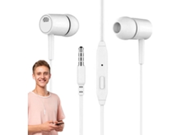 Fones De Ouvido Com Fio 3,5 Mm – Intra-auriculares Microfone