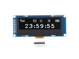 Módulo De Tela Oled 2.23 Polegadas 128x32 Ssd1305 Iic/spi Display Branco Para Dispositivos Eletrônicos