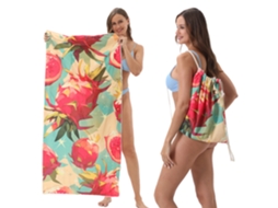Toalha de Praia de Secagem Rápida 70 X 140 Cm: Mochila Absorvente Portátil 2 em 1 14 AQUAFORGE