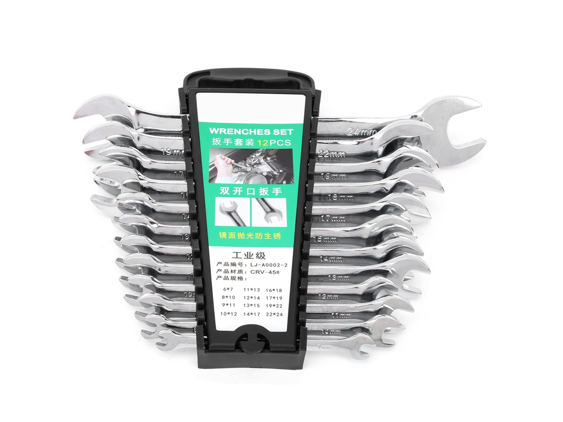 Conjunto de 12 Chaves de Aço Profissional S/MARCA