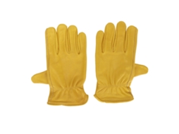 Luvas De Couro Bovino, Resistentes E Com Dedos Completos, Ideais Para Jardinagem E Ciclismo.