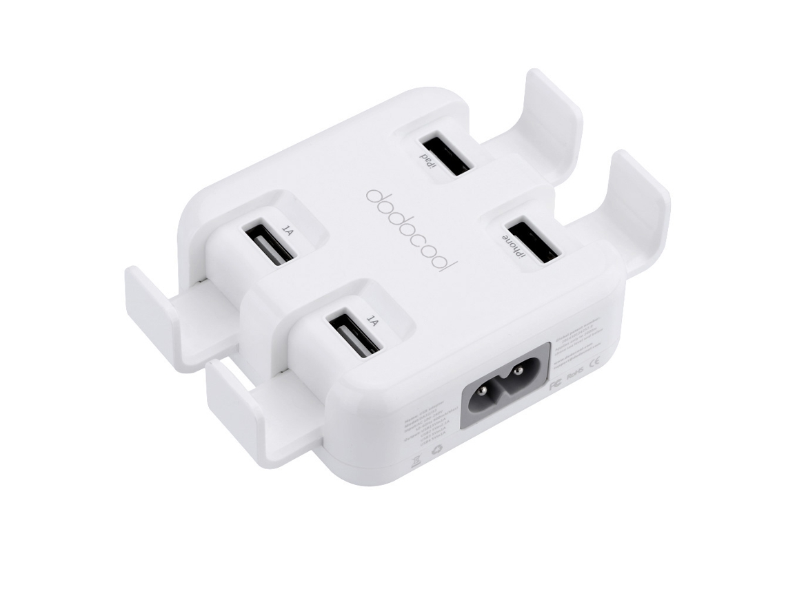 Adaptador Usb de 4 Portas com Identificação de Corrente EOOCOO
