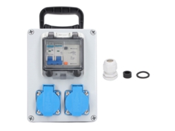 Tomacorrente de Parede 2p+n com Capa Impermeável de ABS para Uso Interior e Exterior 250V 16A