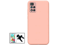 Kit Capa + Película + Suporte Xiaomi Redmi Note 11E Pro PHONECARE Rosa