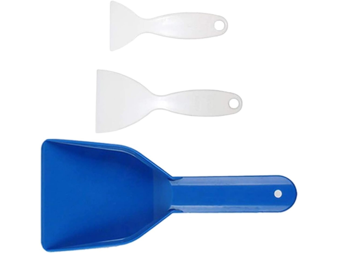 Conjunto De 3 Pás De Gelo, Abs Azul E Branco, Antirriscos