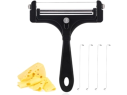 Fatiador De Queijo Em Aço Inoxidável Com 4 Fios Extras, Cortador De Manteiga Manual Ajustável(preto), Fa