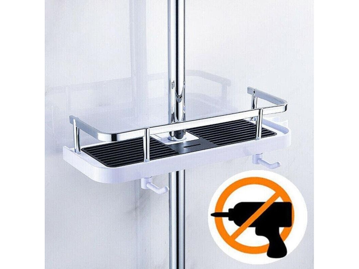 Organizador de Banheiro Nova Line com Poleiro para Chuveiro e Gaveta em Resistente ABS (S/MARCA)