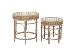 Mesa de Apoio Dkd Home Decor Rotim 2 Pcs